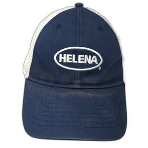 Helena People Products Knowledge Strapback Trucker Hat Blue One Size Embroidered
